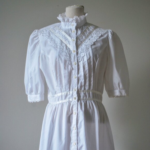 Gunne Sax Midi Ruffle Dress - Picture 2 of 7